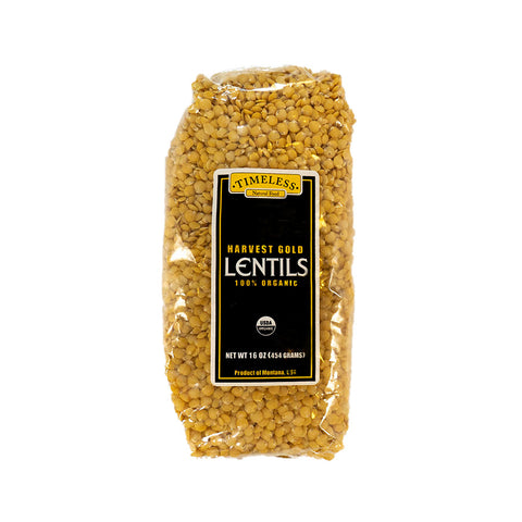 Organic Harvest Gold Lentils 16-oz